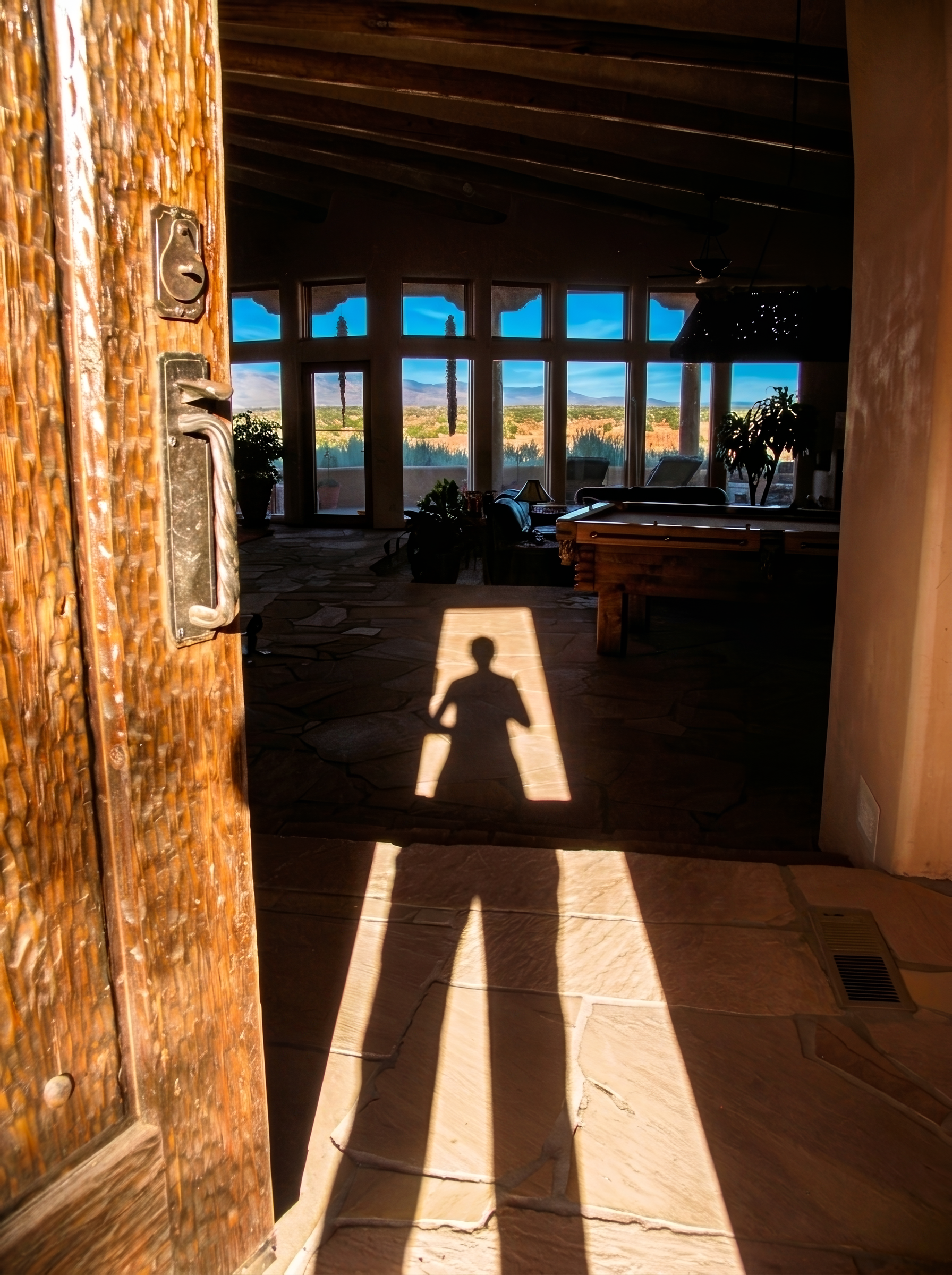 Shadow self-portrait, New Mexico 2005