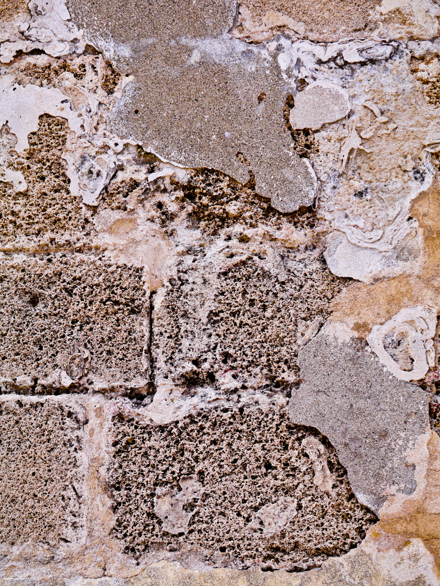 Weathered stone wall, Puerto Rico
